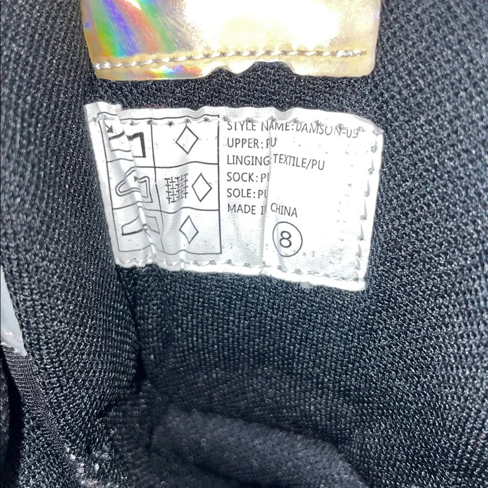 HOLOGRAPHIC HI TOP SNEAKERS FTL-02-072 - Picture 7 of 9